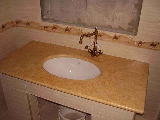 Столешница из мрамора Sanny Dark (Yellow Atlantida)